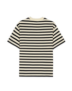 Organic Striped T-shirt - Black 2