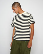 Organic Striped T-shirt - Black 4