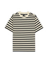 Organic Striped T-shirt - Black