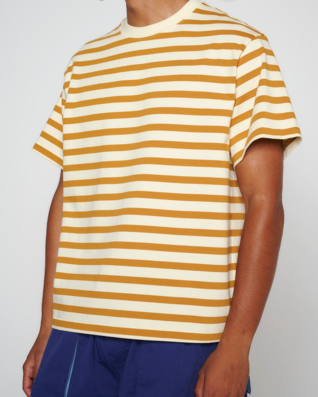 Organic Striped T-shirt - Gold 5