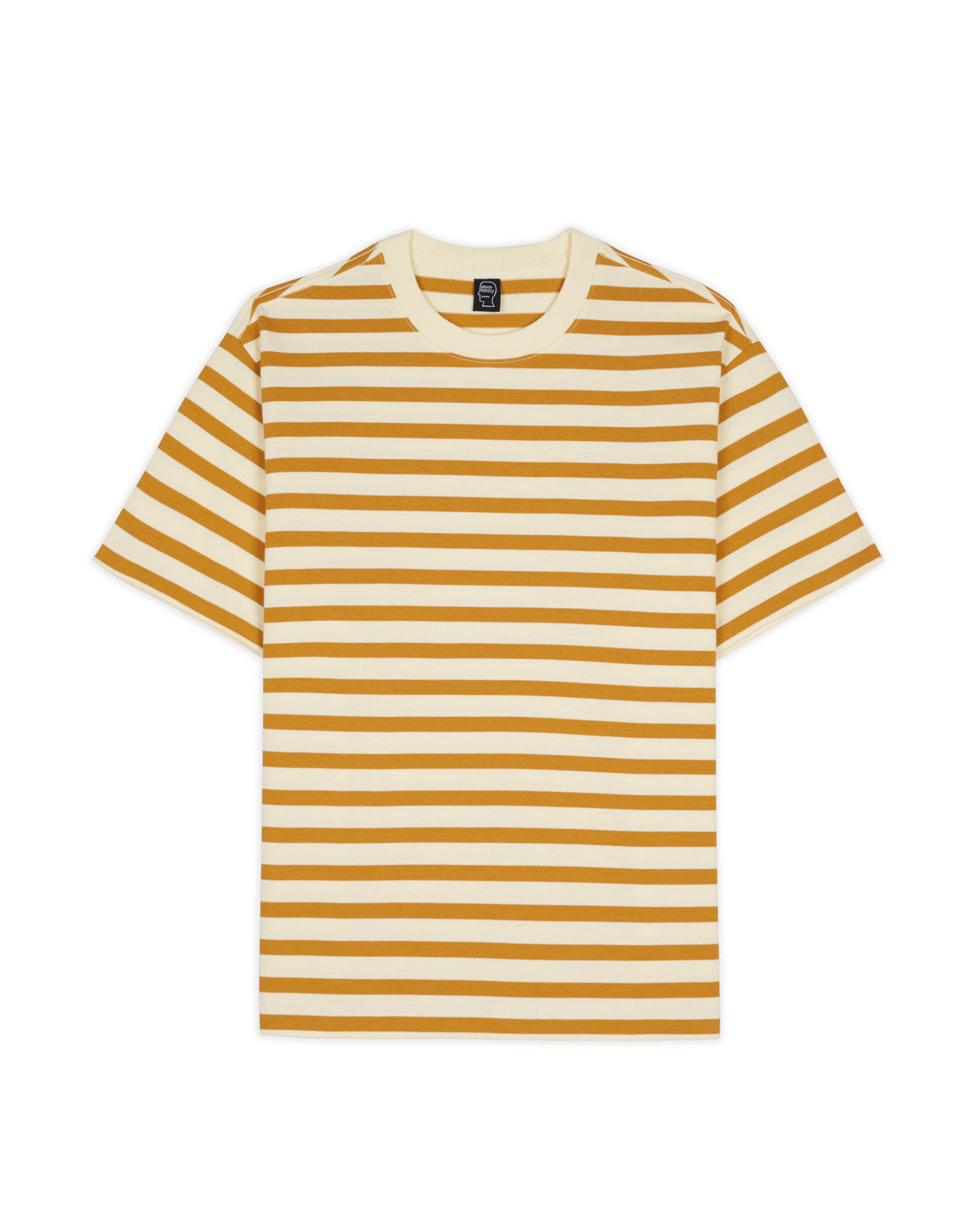 Organic Striped T-shirt - Gold 1