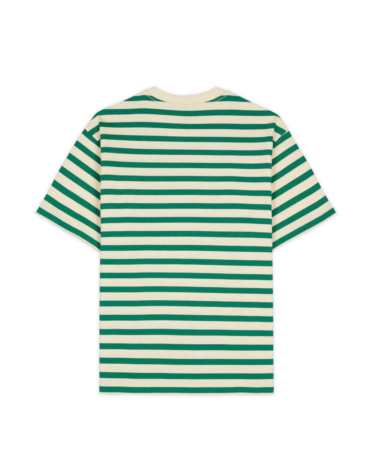 Organic Striped T-shirt - Light Green 2