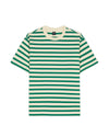Organic Striped T-shirt - Light Green