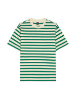 Organic Striped T-shirt - Light Green 1