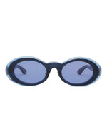 Oyster Post Modern Primitive Eye Protection - Blue Glitter 1