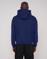 Padded Elbow Zip-Up Hoodie - Indigo 6