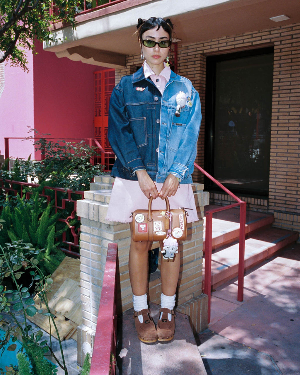 Brain Dead x Coach Split Denim Jacket - Blue Multi 7