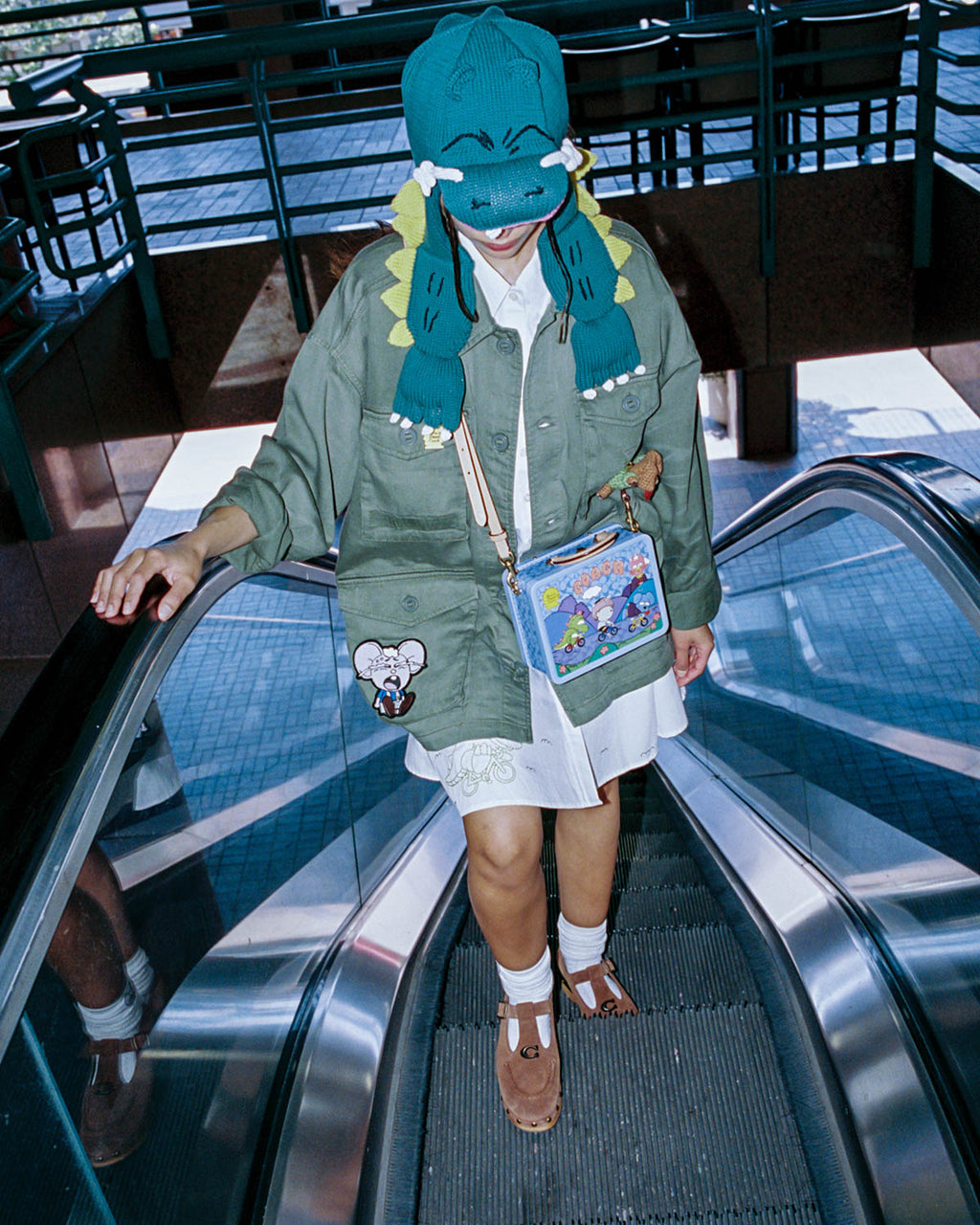 Brain Dead x Coach Darby Dino Hat - Green Multi 4