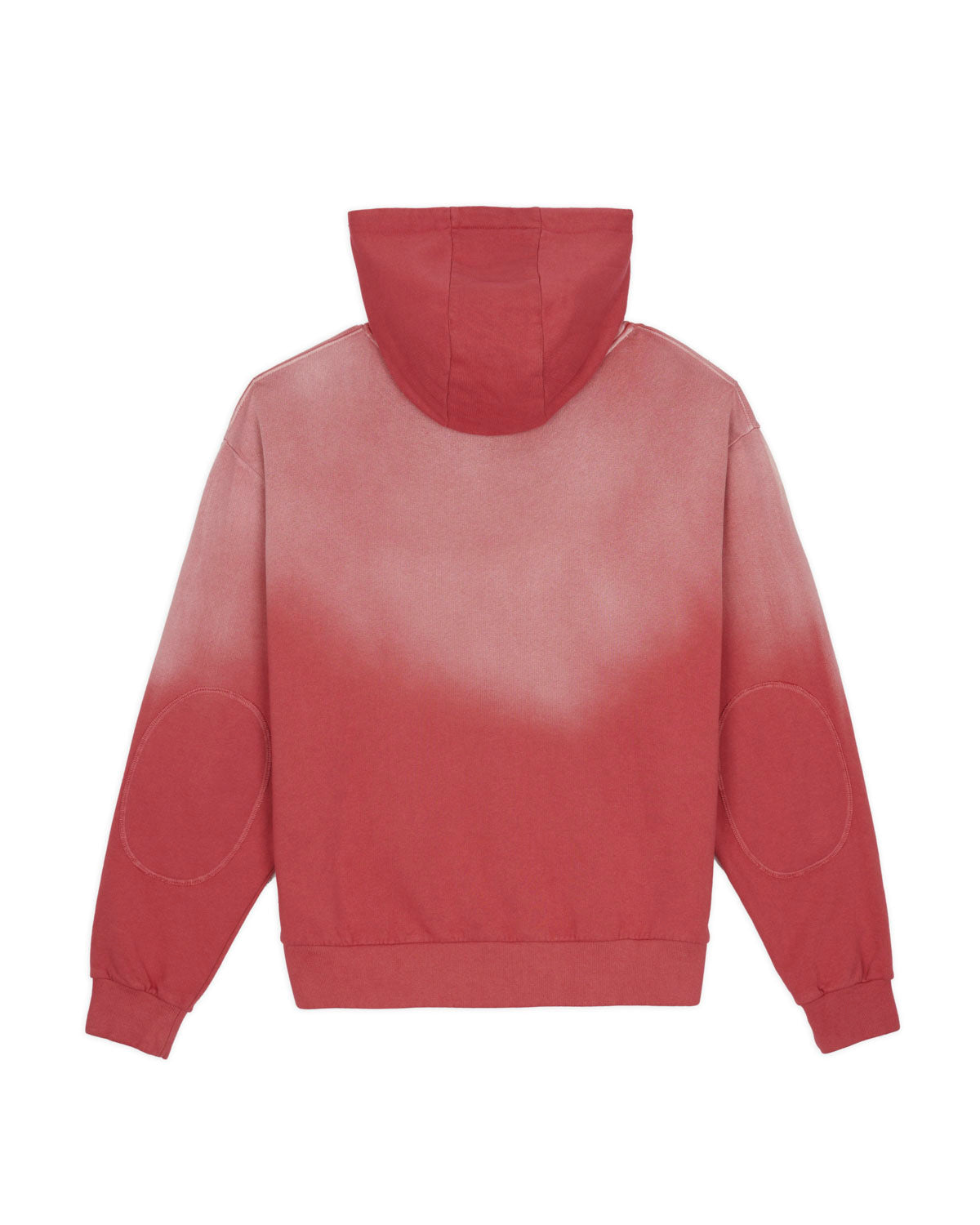 Padded Elbow Zip-Up Hoodie - Brick 5