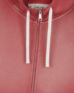 Padded Elbow Zip-Up Hoodie - Brick 3