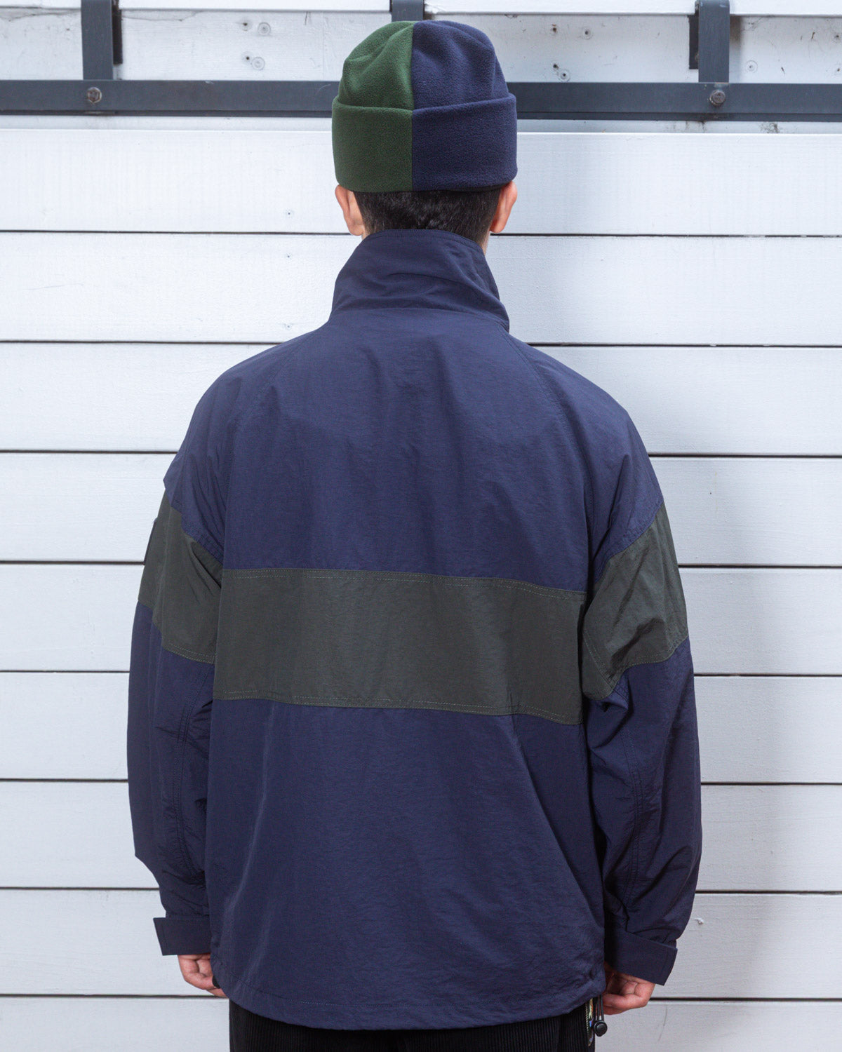 Paneled Snow Jacket - Navy – Brain Dead