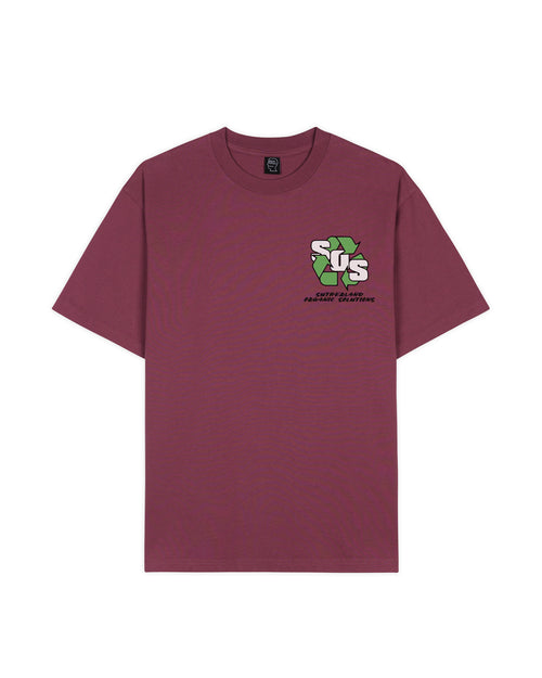 Brain Dead x Peter Sutherland SOS T-shirt - Raspberry 2
