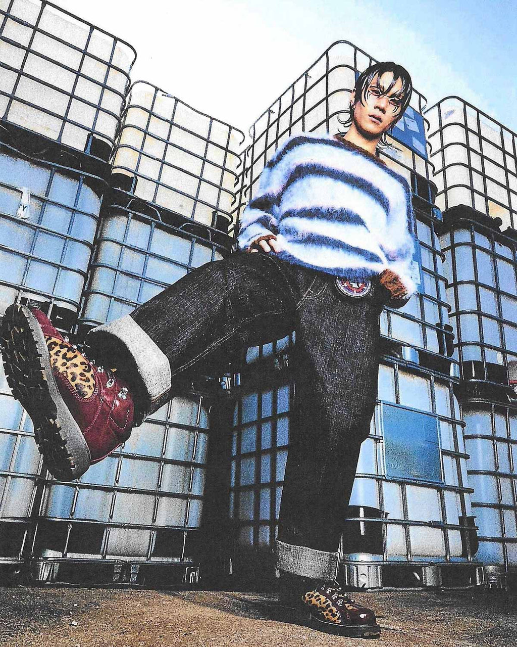 Brain Dead x Dr Martens Waybourne Boot - Cherry Red/Leopard 4