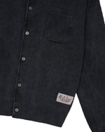 Pigment Dye Long Sleeve Polo Sweater - Ink 3