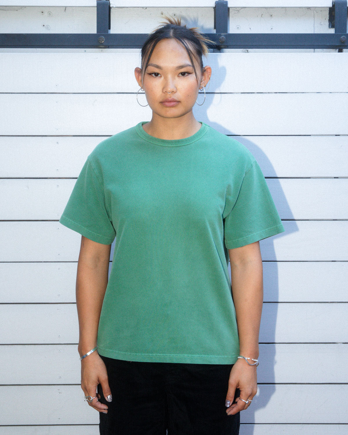 Pigment Pique T-shirt - Seafoam 3