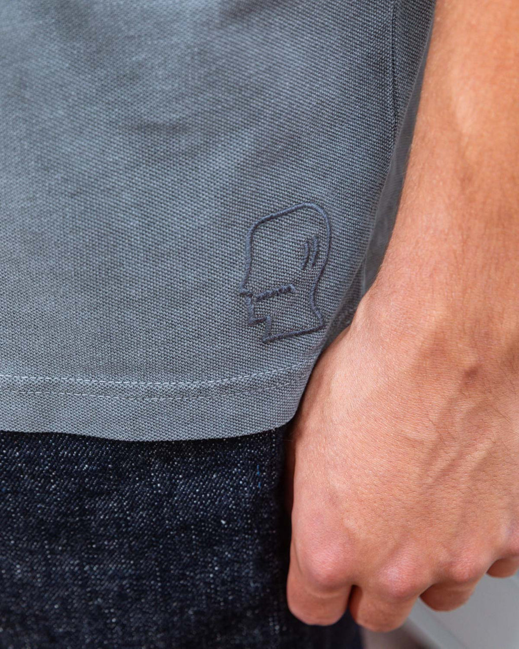 Pigment Pique T-shirt - Washed Black 6