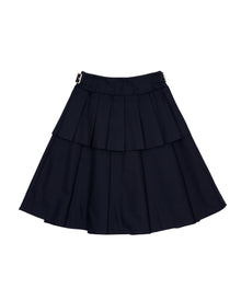 Pleated Skirt - Midnight Blue