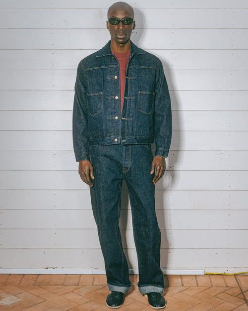 Type 00 15.5oz Selvedge Denim Pant - Rinsed Indigo 2