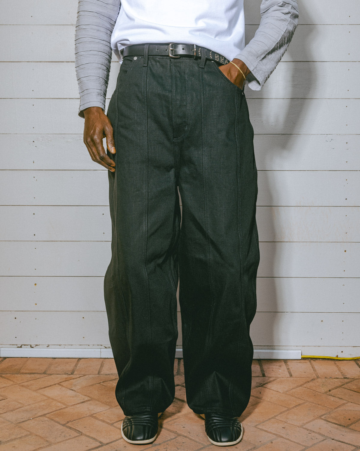 Type 03 14.5oz Denim Pant - Solid Black 4