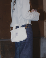 Brain Dead x Steele Logohead Canvas Mini Tote - Natural 2