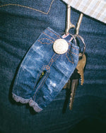 Type 00 Denim Keychain Charm - Indigo 4