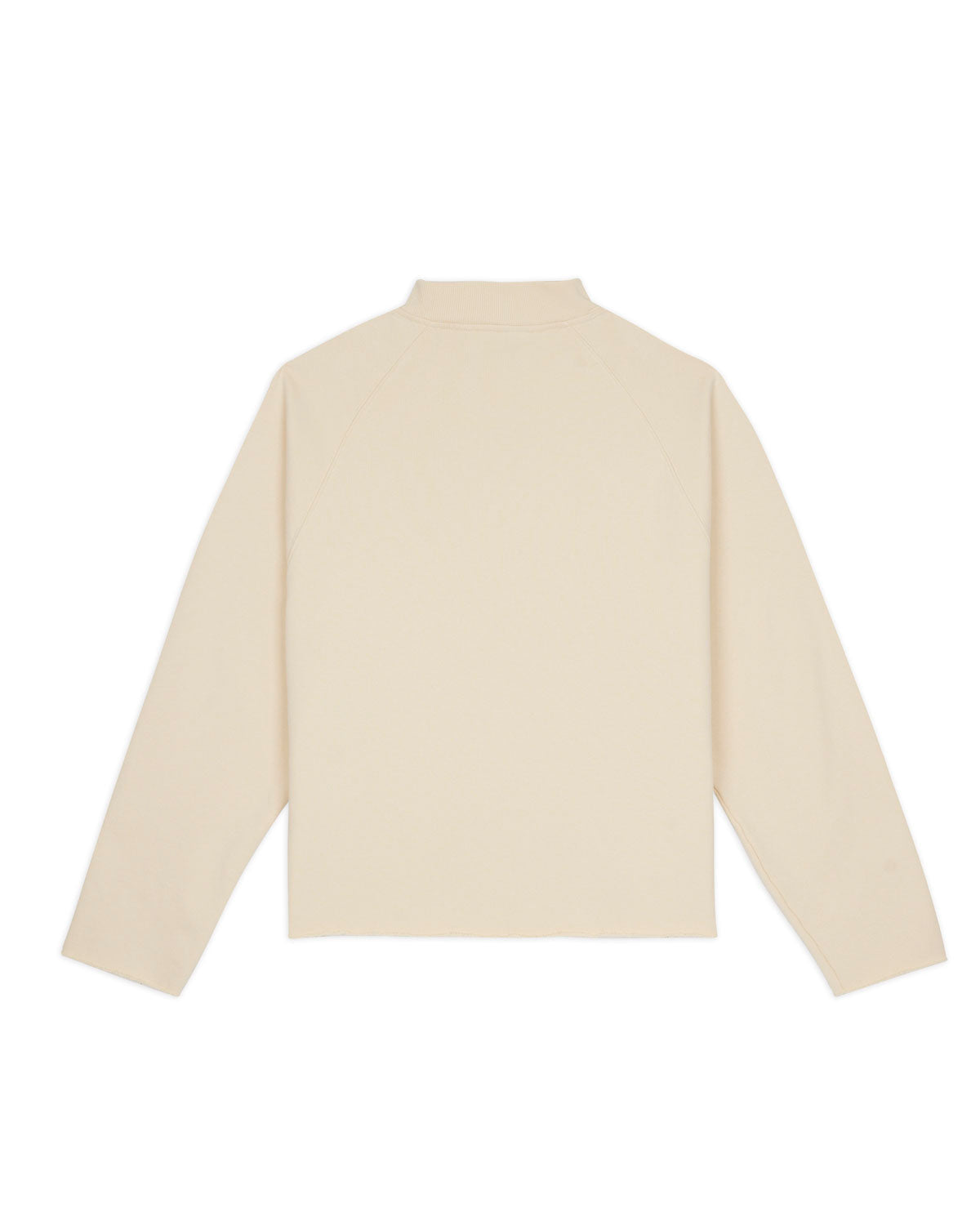 Raglan Mock Neck Pullover - White – Brain Dead