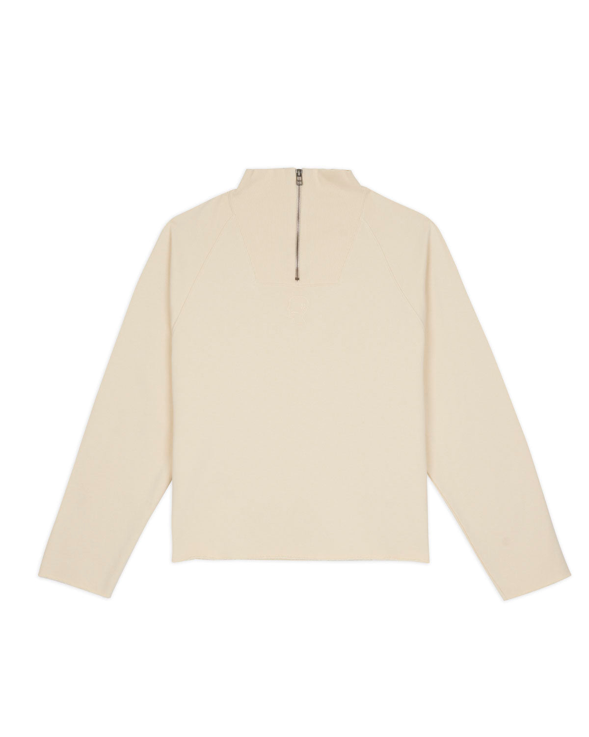 Raglan Mock Neck Pullover - White – Brain Dead