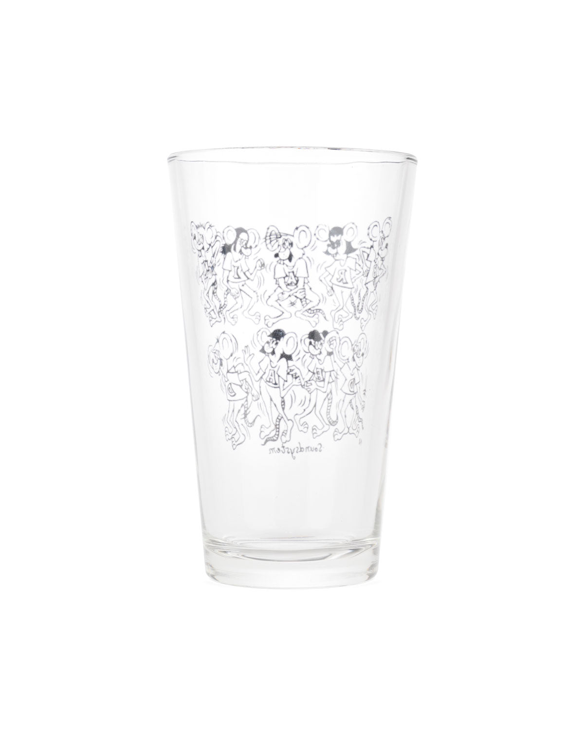 Rat Dance Pint Glass - Clear 3