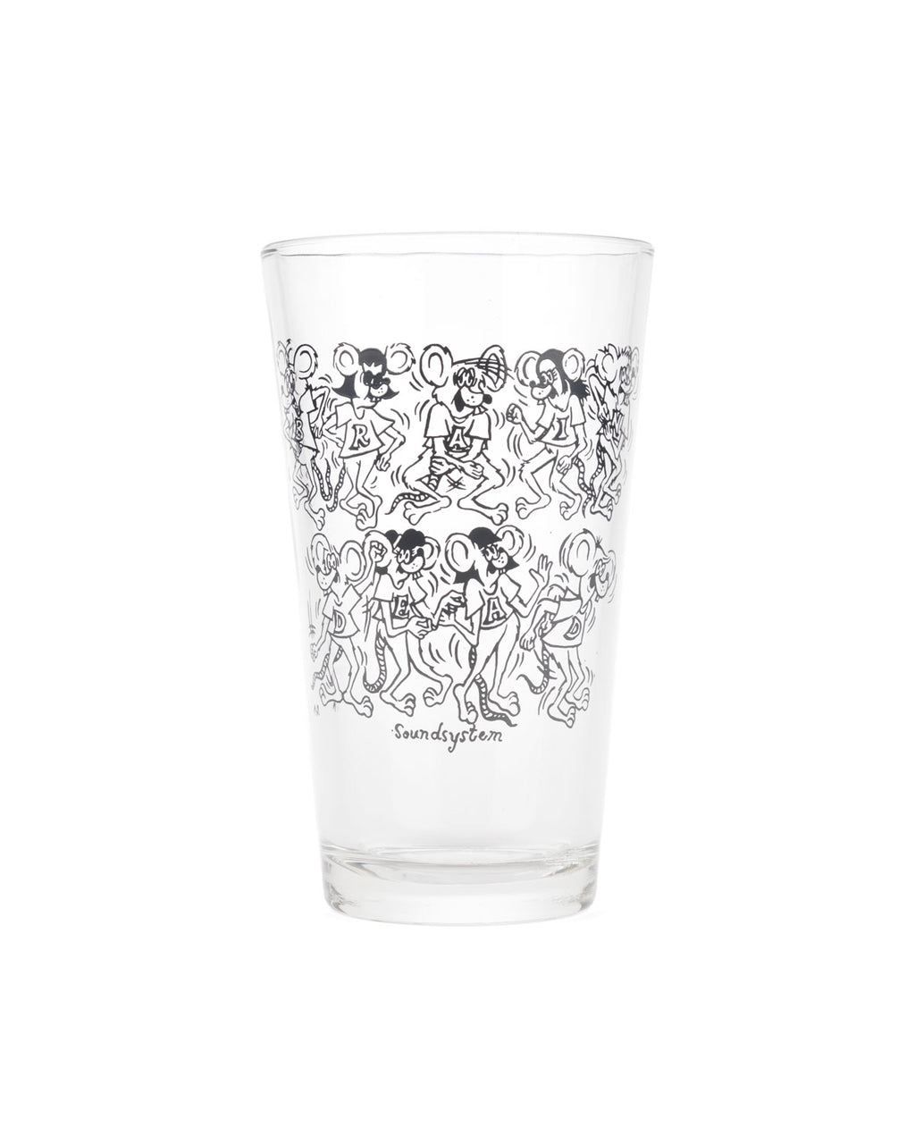 Rat Dance Pint Glass - Clear