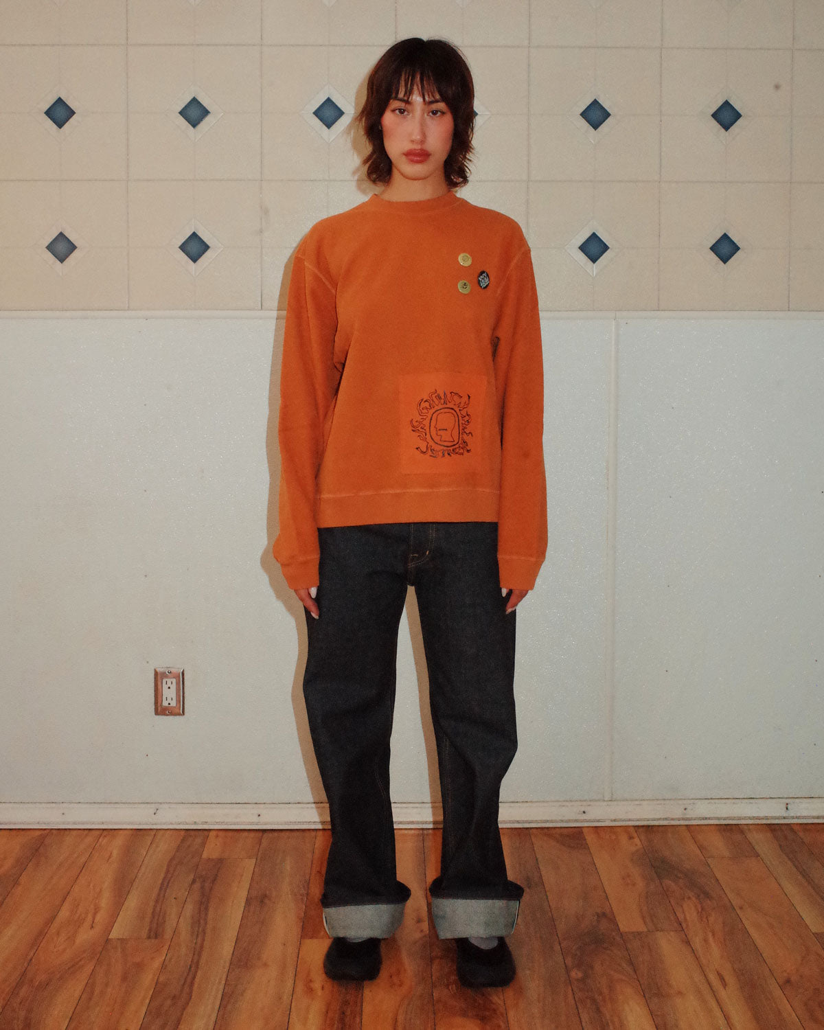 Gargoyle Crewneck - Ochre / Light Brown 6