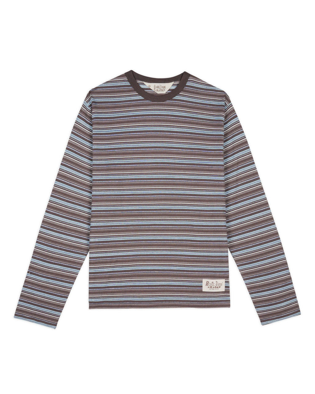 Romy Multi Stripe Long Sleeve T-shirt - Brown