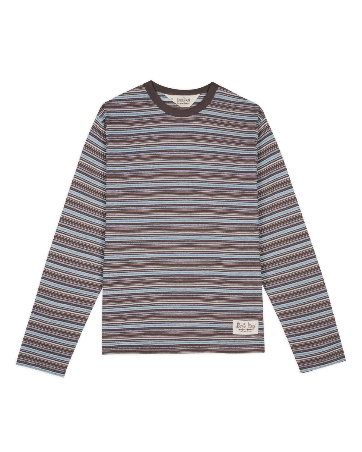 Romy Multi Stripe Long Sleeve T-shirt - Brown 1