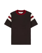 Slubby Football T-shirt - Brown 1