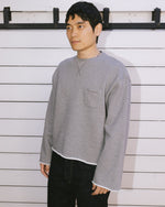 Boxy French Terry Sweatshirt - Heather Grey 4