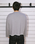 Boxy French Terry Sweatshirt - Heather Grey 6