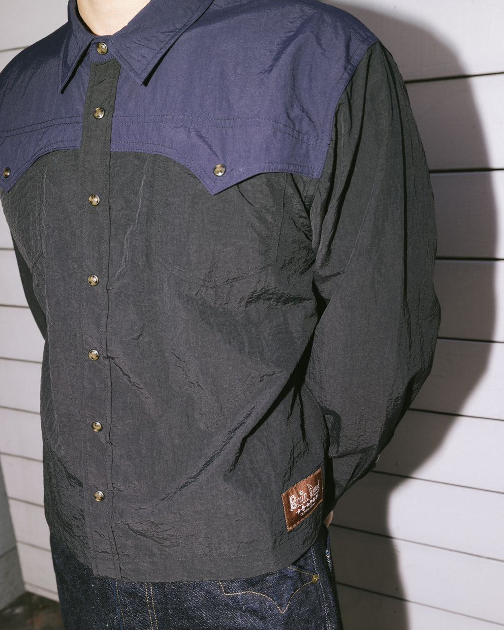 Nylon Western Shirt - Black 4