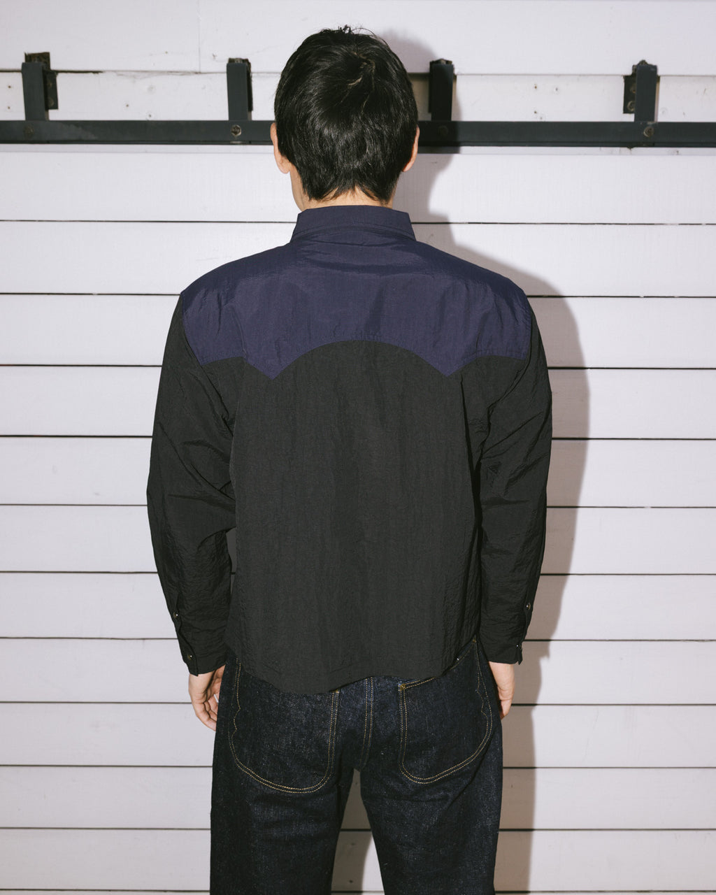 Nylon Western Shirt - Black 7