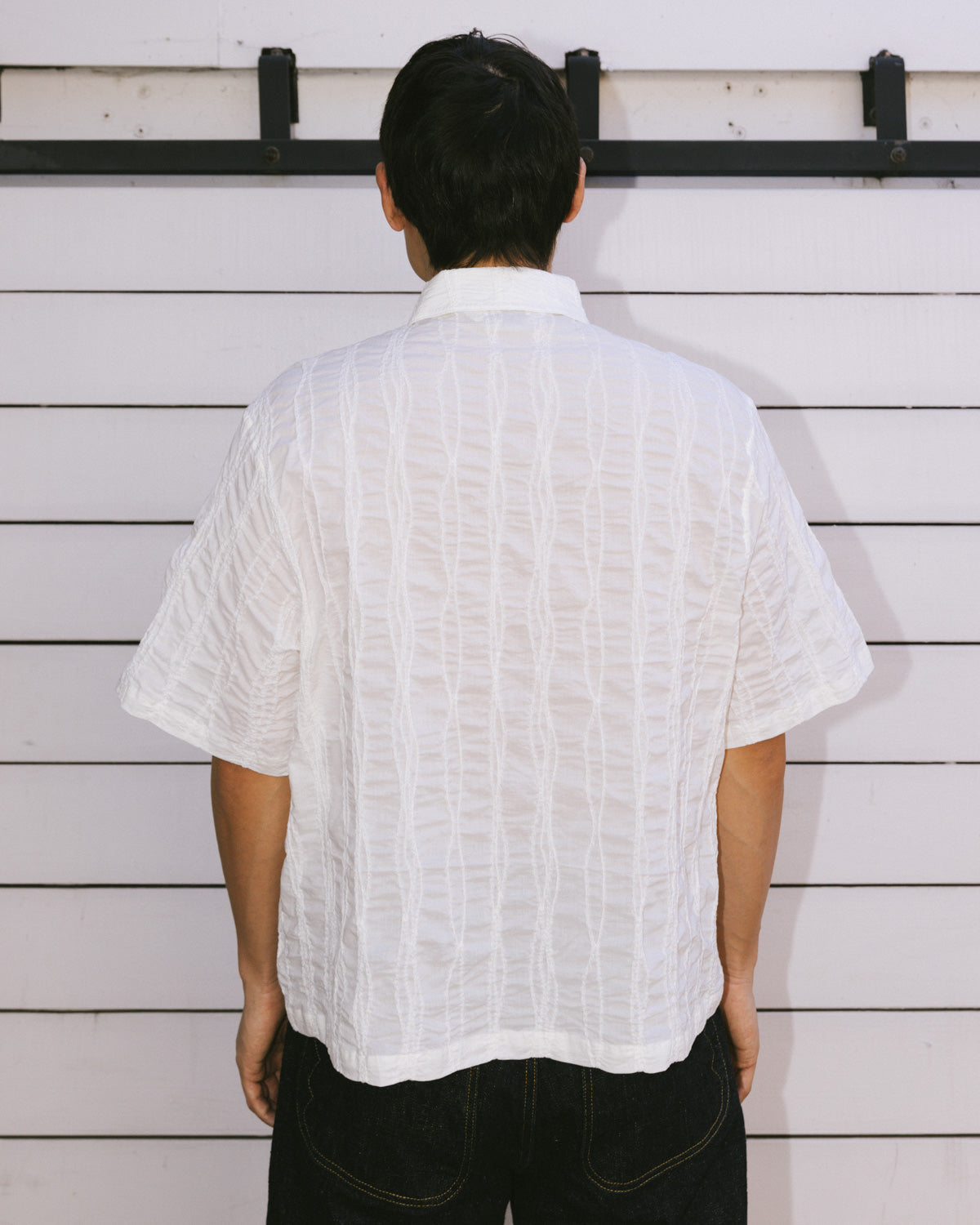 Twisted Piping Shirt - Natural 8