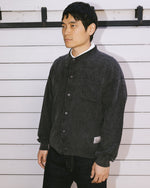 Pigment Dye Long Sleeve Polo Sweater - Ink 6