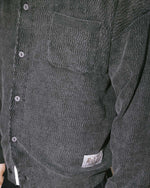 Pigment Dye Long Sleeve Polo Sweater - Ink 4