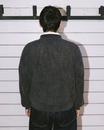 Pigment Dye Long Sleeve Polo Sweater - Ink 7