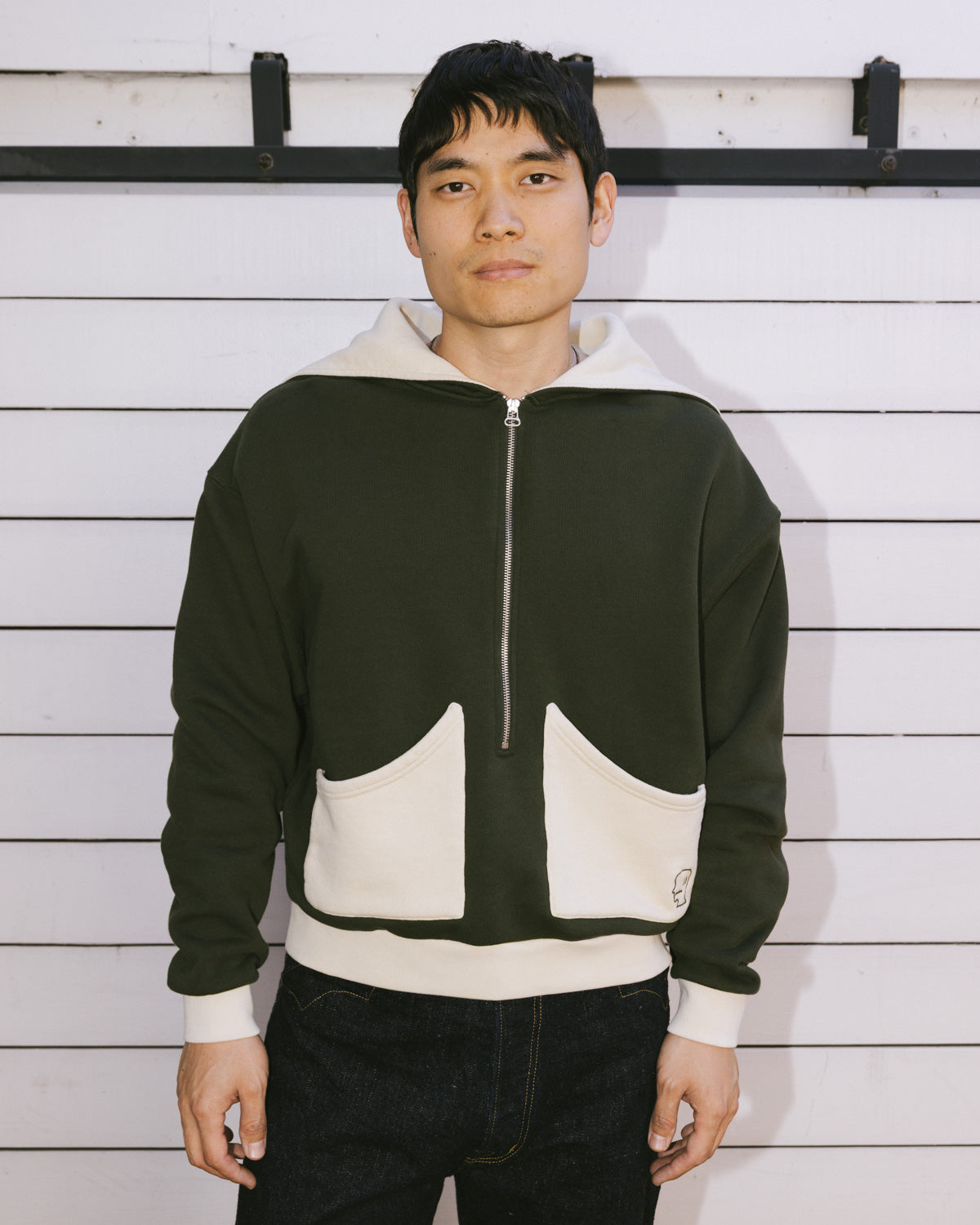 Zip Hoodie - Green – Brain Dead