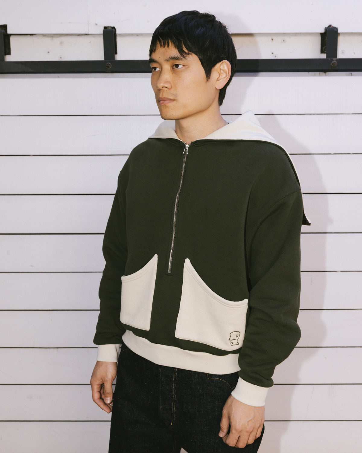 Zip Hoodie - Green – Brain Dead