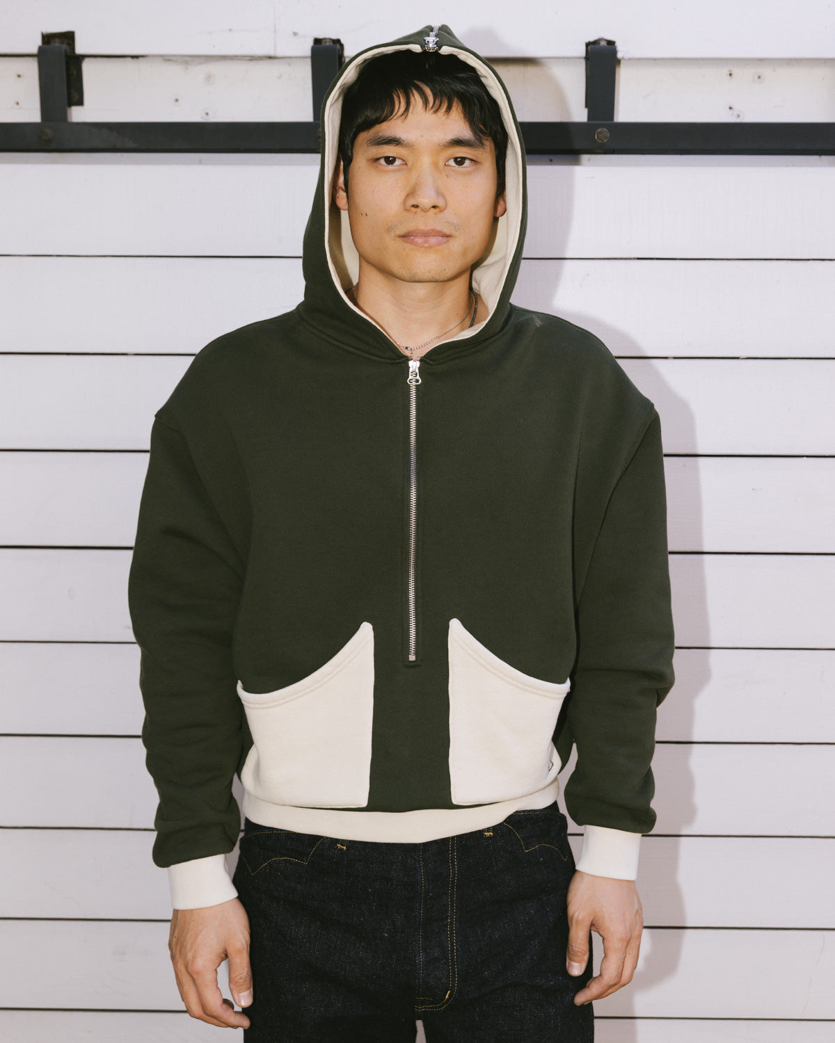 Zip Hoodie - Green – Brain Dead