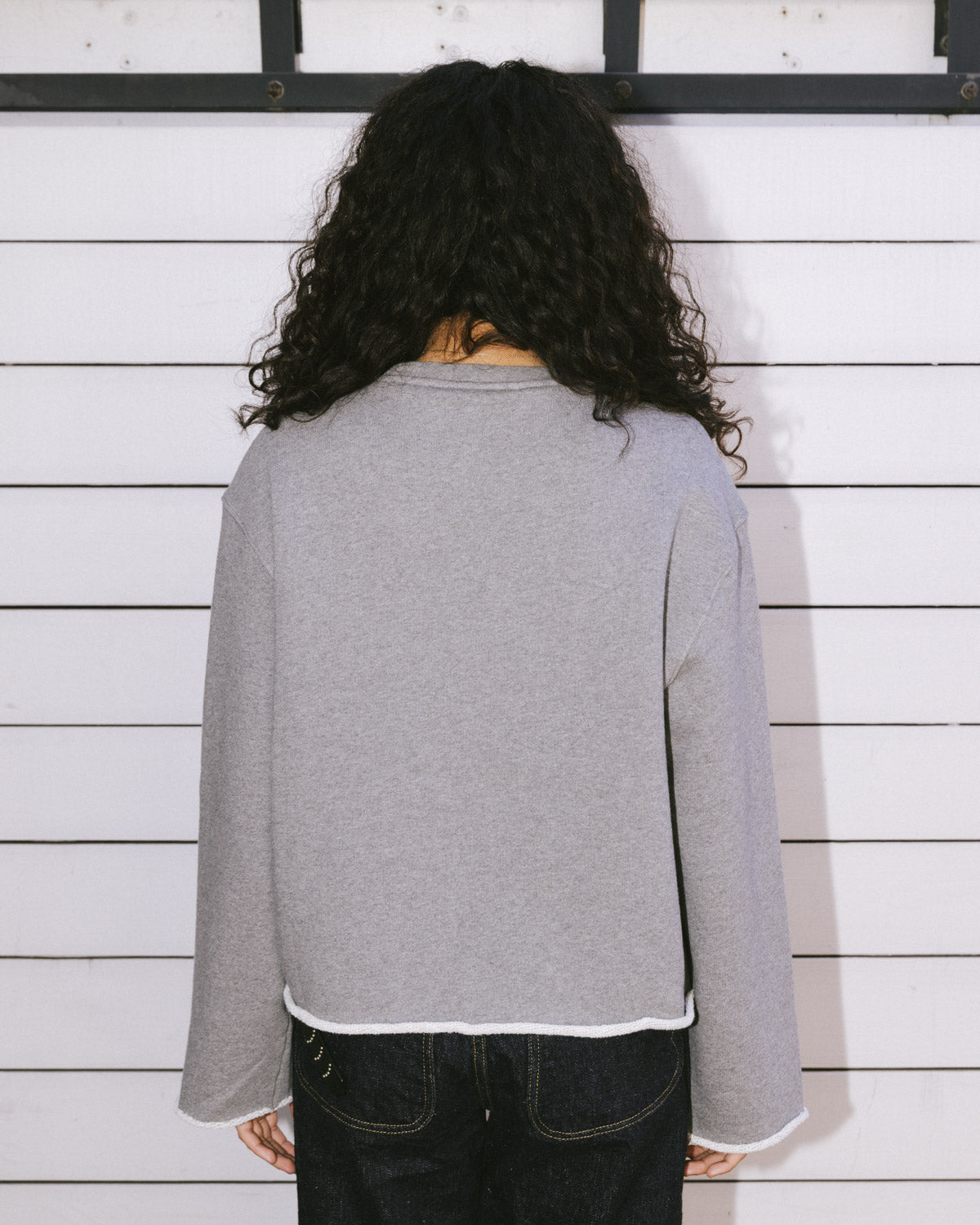 Boxy French Terry Sweatshirt - Heather Grey – Brain Dead