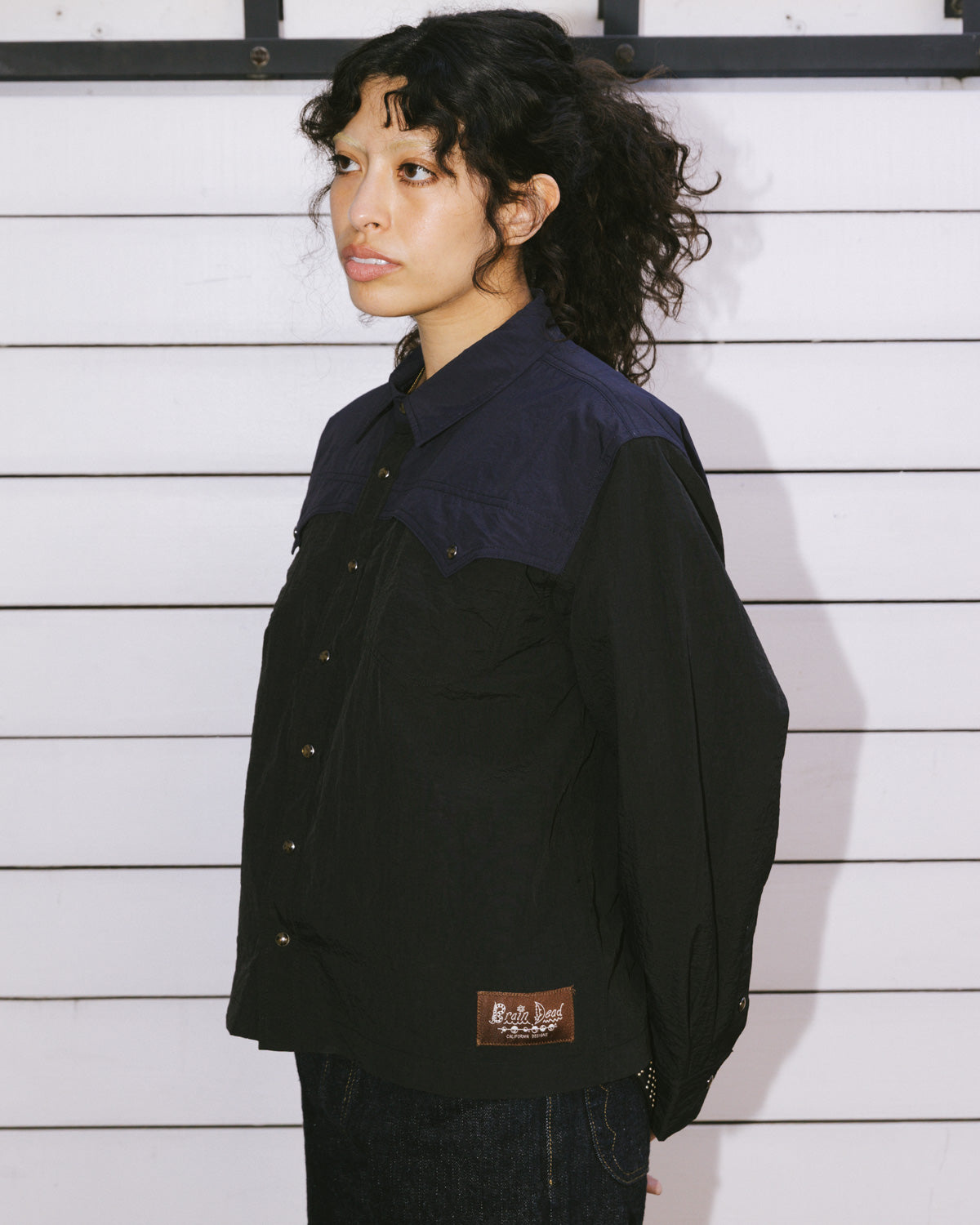 Nylon Western Shirt - Black 10