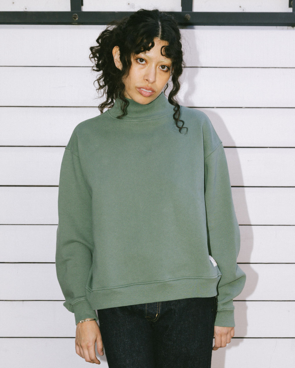 Turtle Neck Sweatshirt - Green 8