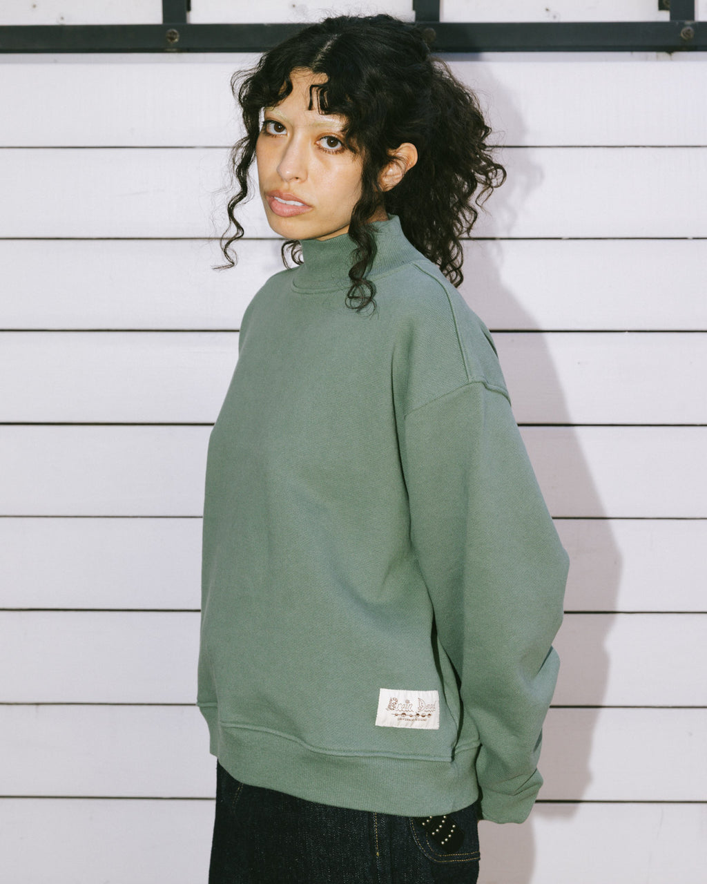 Turtle Neck Sweatshirt - Green 7