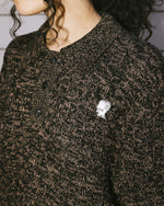 Waffle Pullover Sweater - Charcoal 10