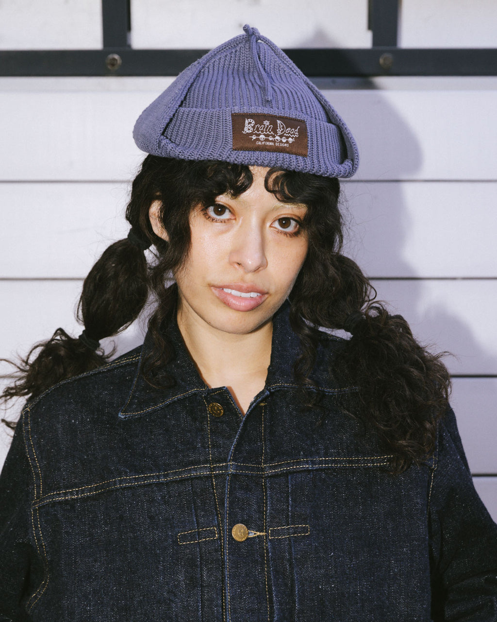 Knitted Ear Flap Beanie - Blue 5